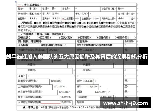 朗平选择加入美国队的五大原因揭秘及其背后的深层动机分析